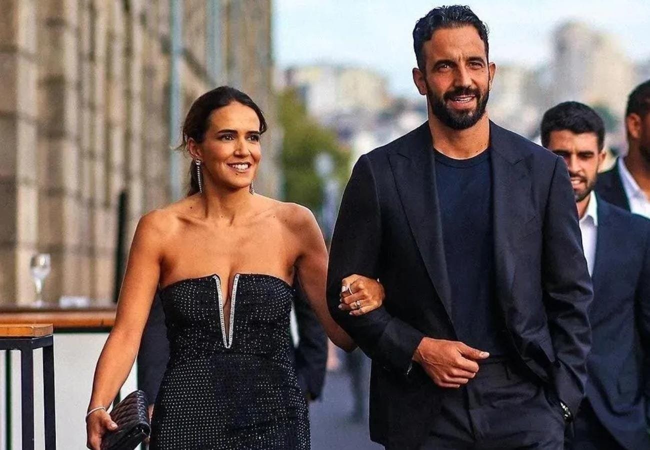 Ruben Amorim e sua esposa 